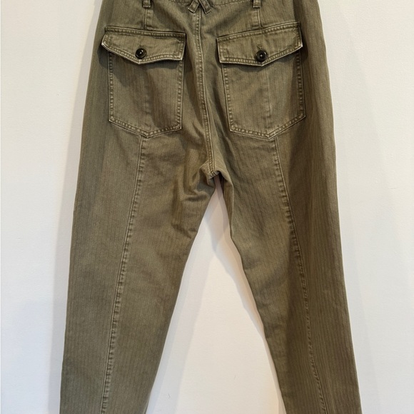 Alex Mill Olive Neil Chinos in herringbone - Picture 6 of 8